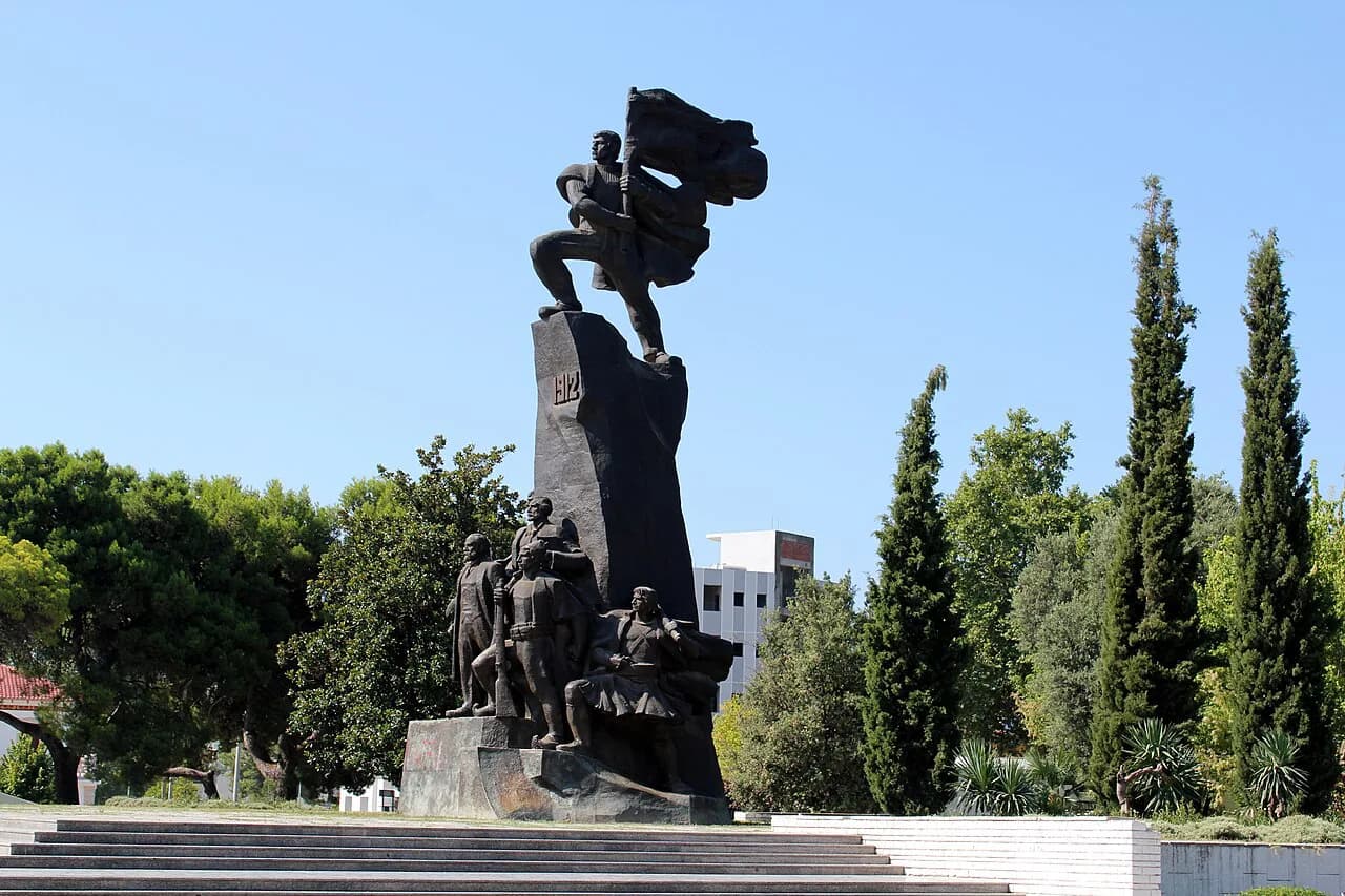 Flag Square, Vlorë: The Independence Monument and Sheshi i Flamurit
