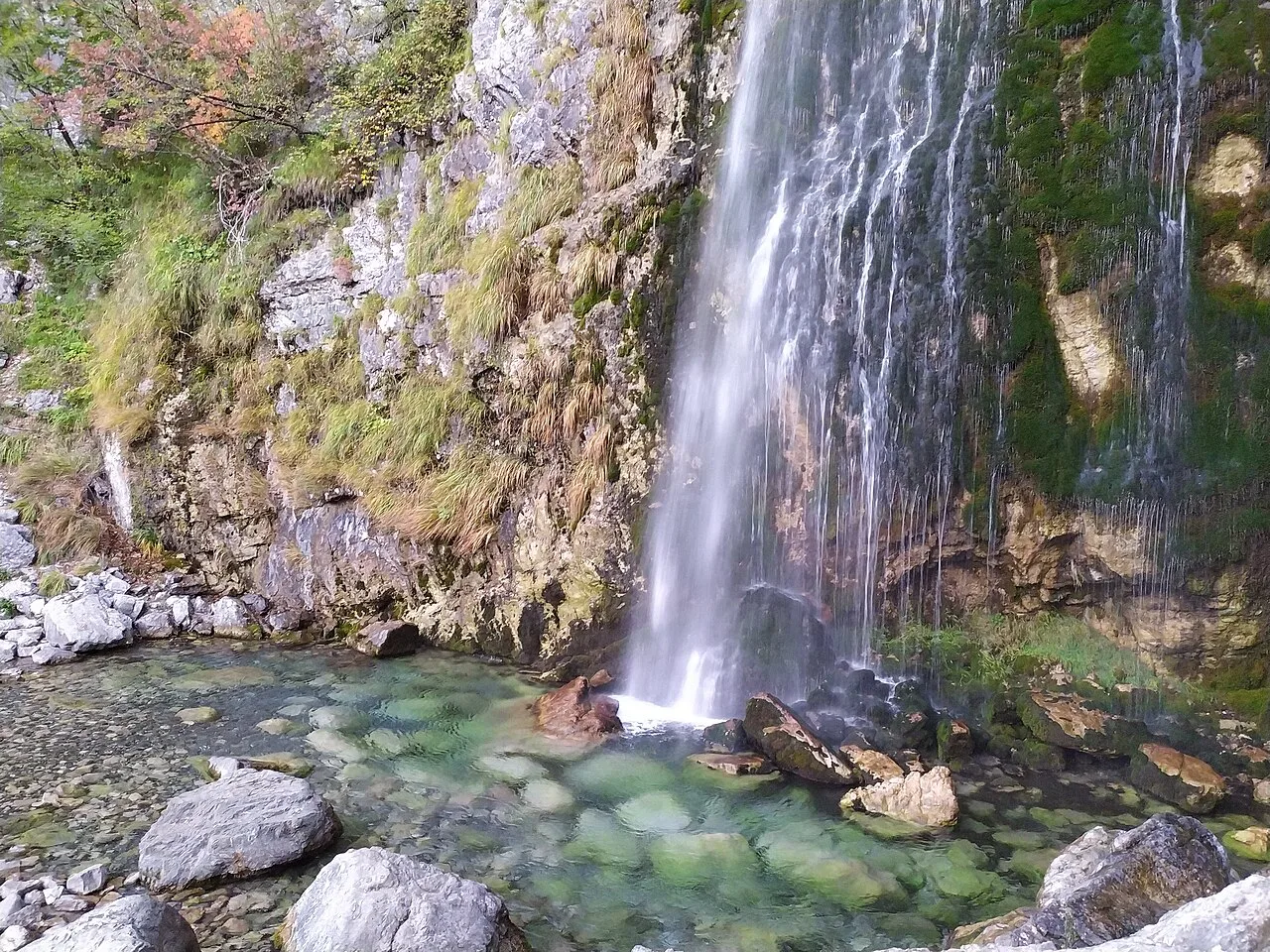 Grunas Waterfall near Theth.