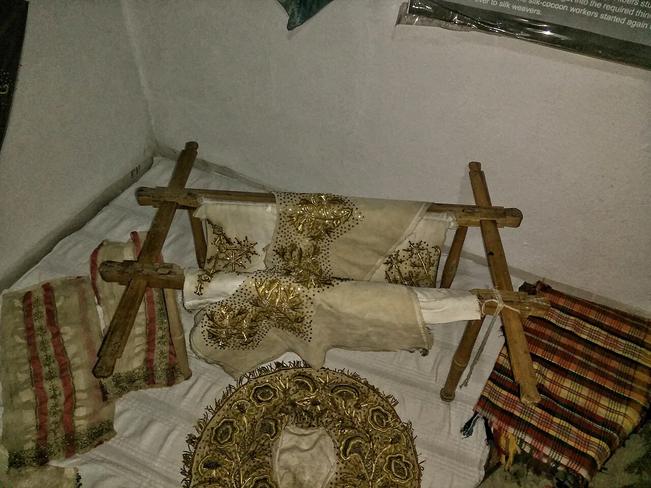 Embroidered pieces of traditional costume from Elbasan.