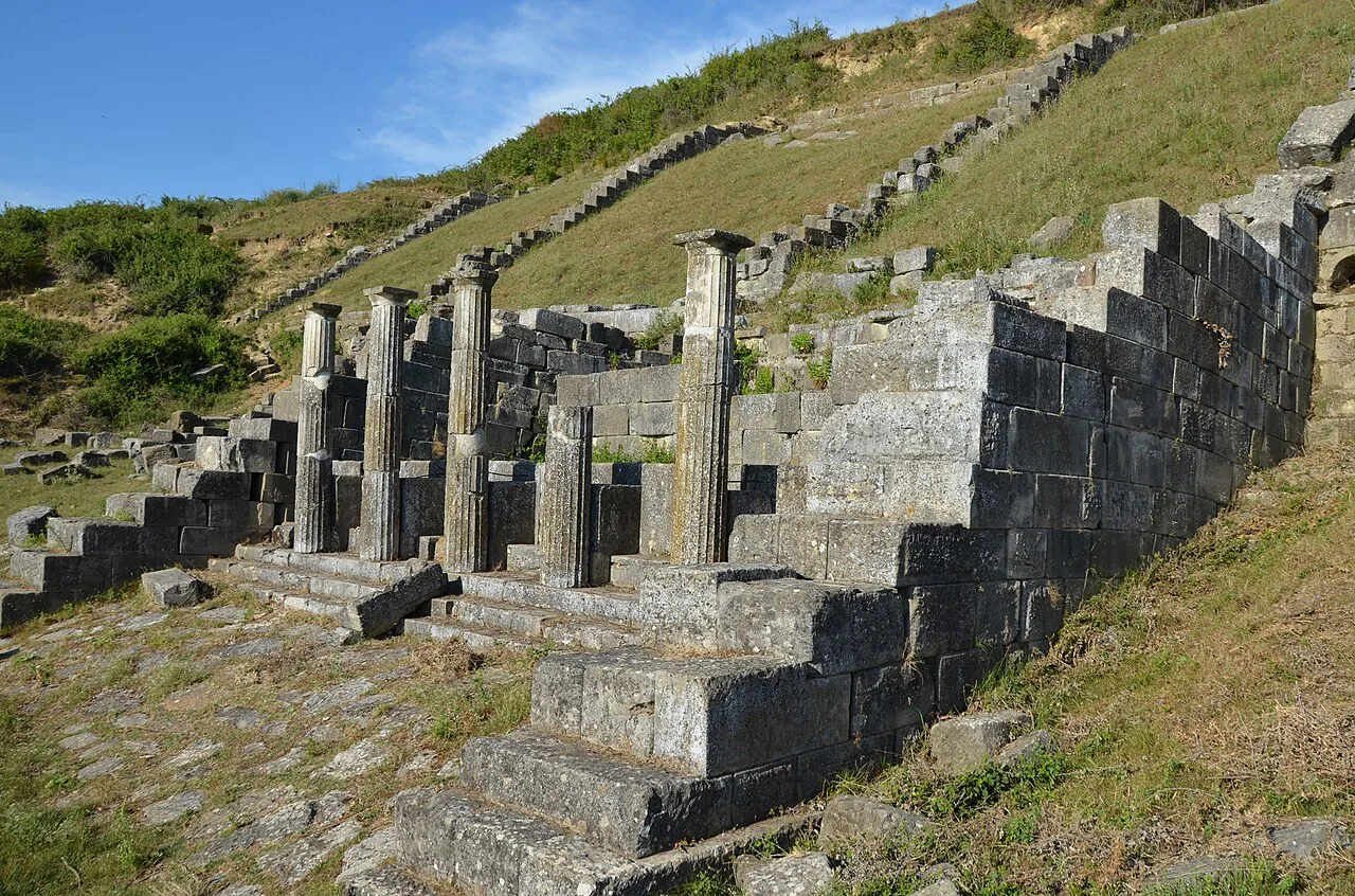 The Nymphaeum at the ancient city of Apollonia, near Fier.