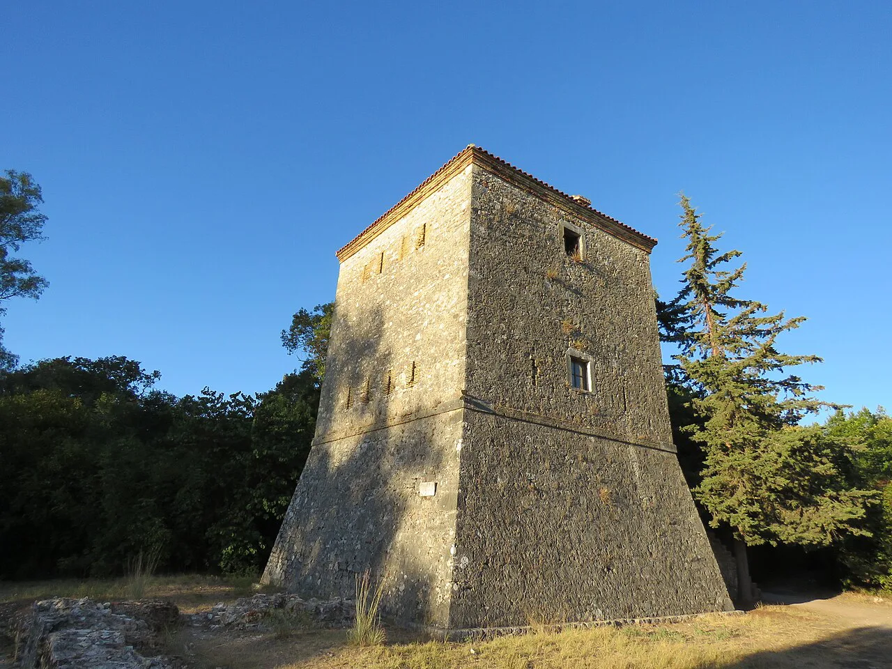 The Venetian tower in Butrint Archaeological Park.