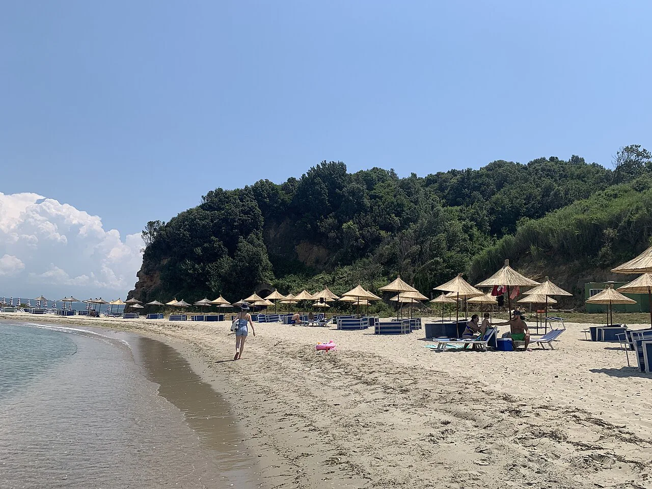 The beach near the Cape of Rodon.