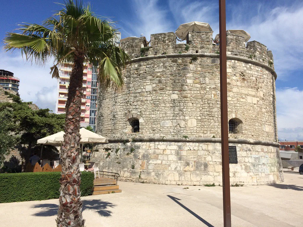 The Venetian Tower in Durrës, near the city's Roman amphitheatre.