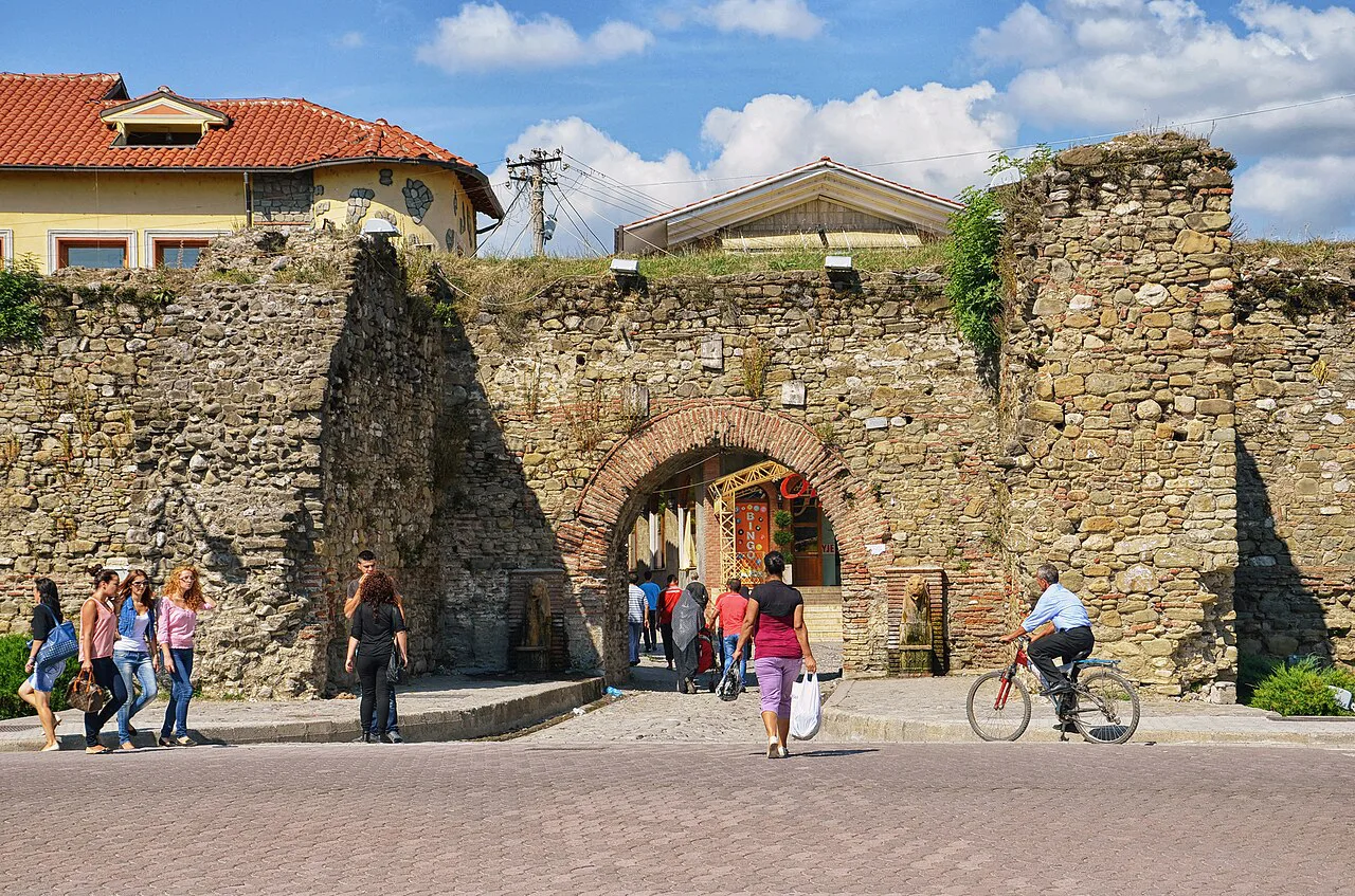 The southern Bazaar Gate of Elbasan Castle.