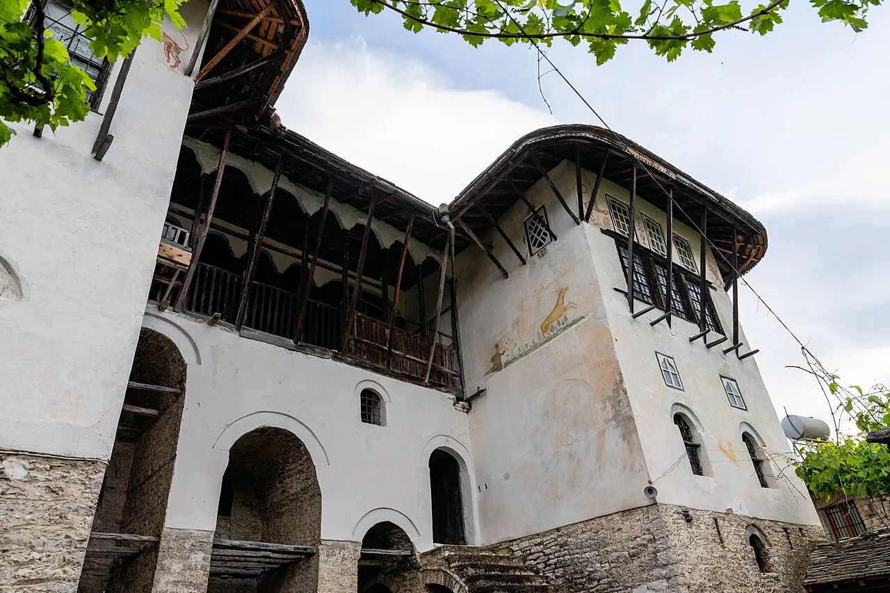 The Skenduli House, a traditional stone mansion in Gjirokastër.