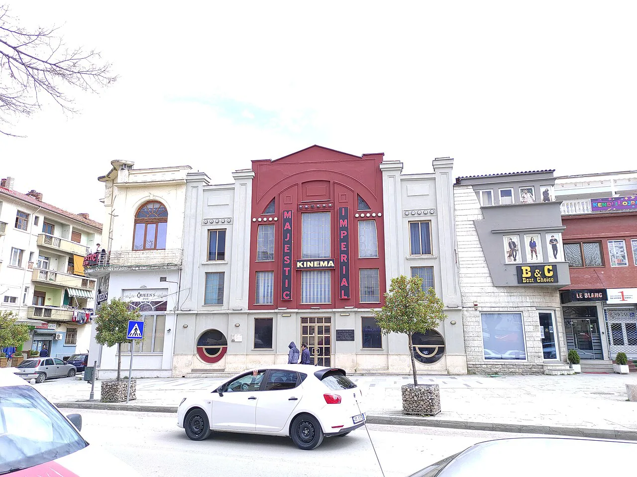 The building of the Imperial Cinema in Korçë.