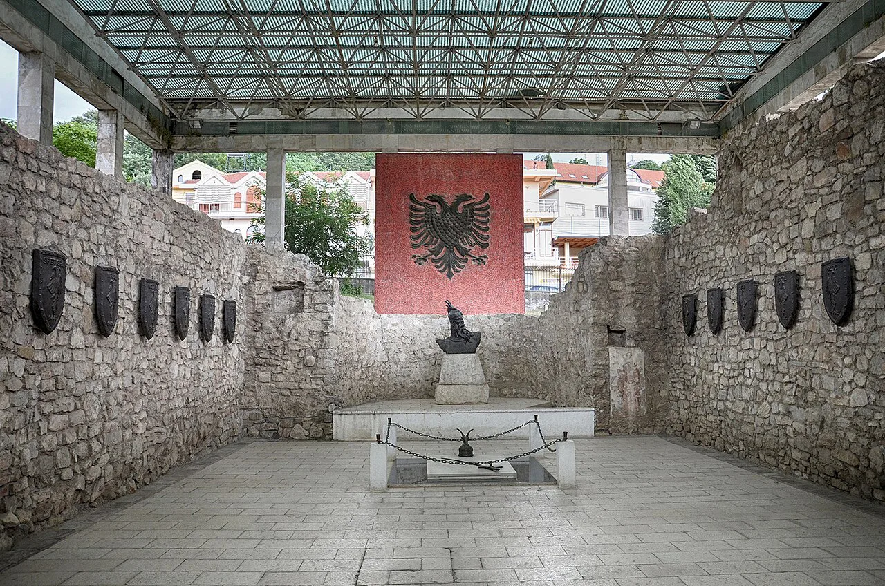Inside the Skanderbeg Memorial in Lezhë.