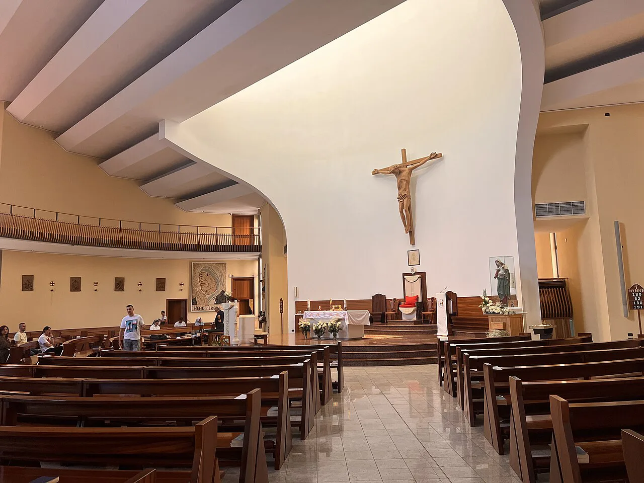 The interior of Saint Paul's Cathedral in Tirana.