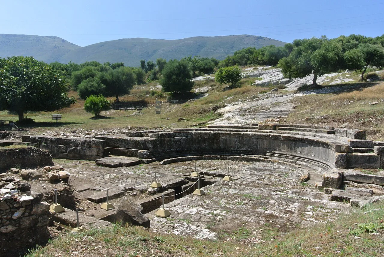 The hydric monument at the ancient site of Orikos.
