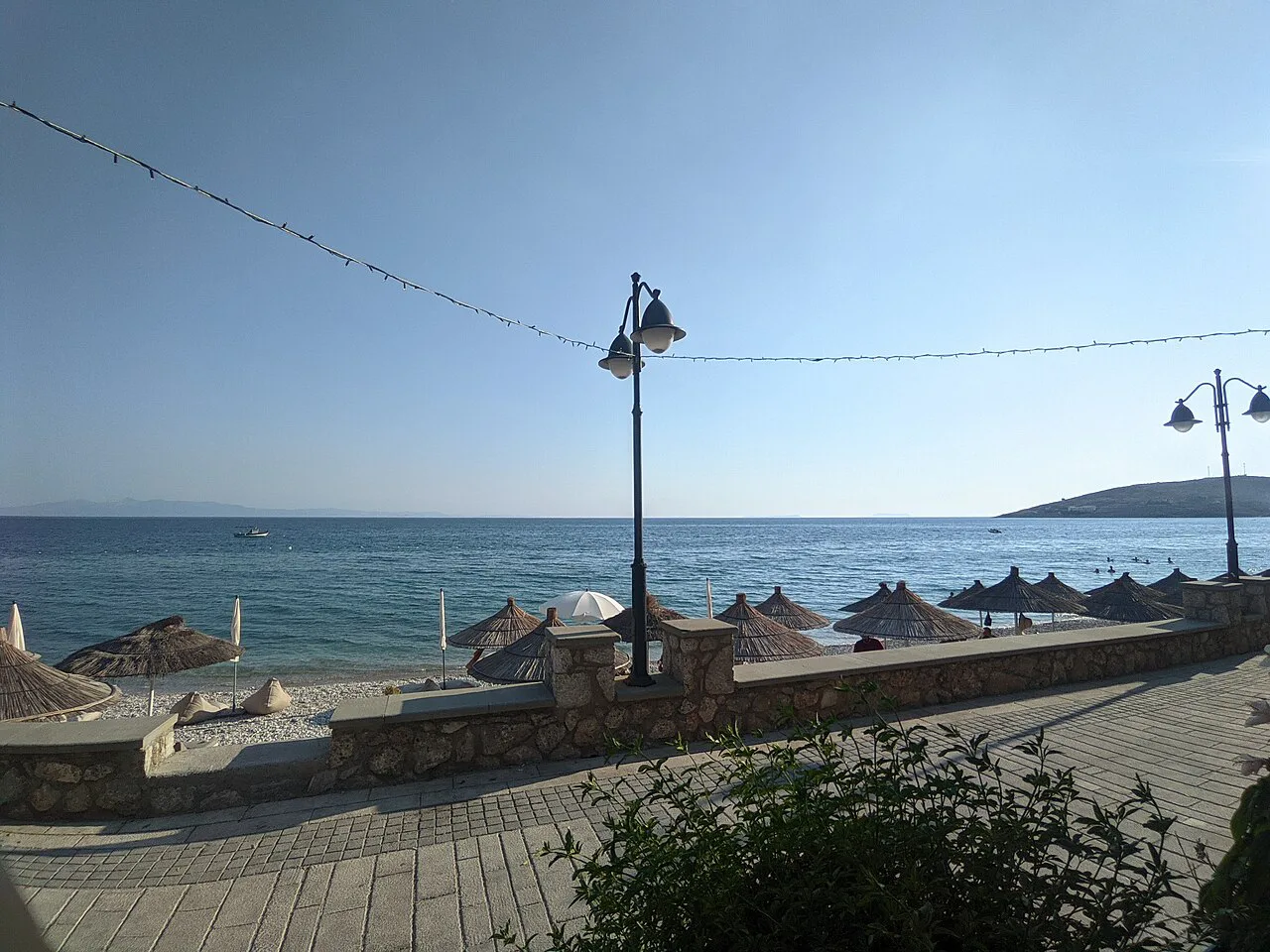 The seafront and beach at Qeparo.