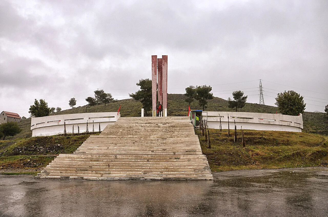 The Martyrs' Cemetery near Shkodër.