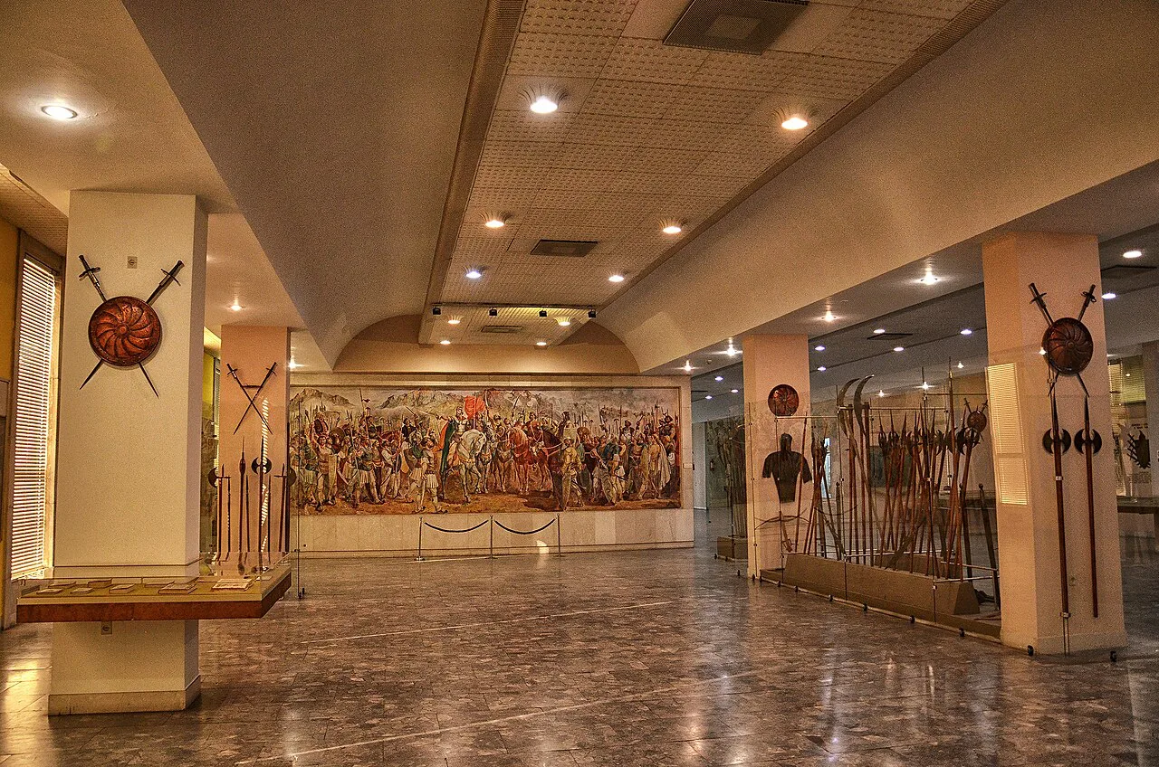 The Skanderbeg room in the National Museum of History in Tirana.