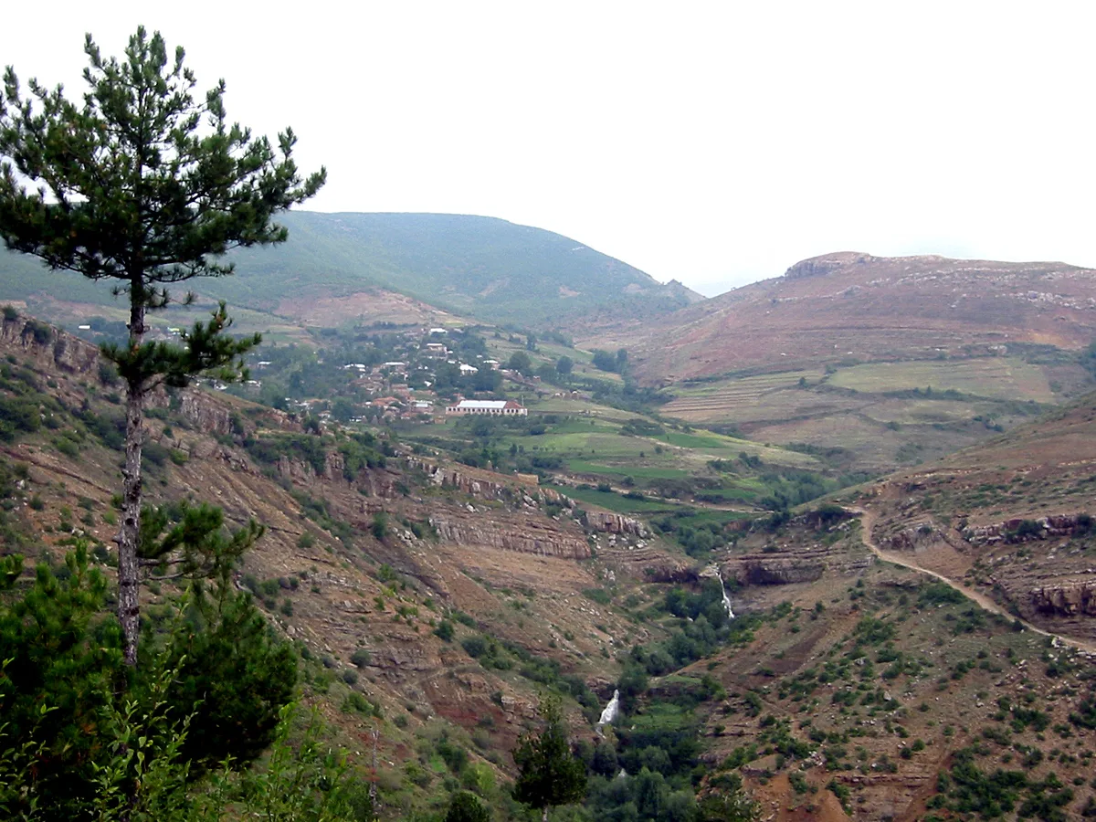 The valley around Gjonmadh, a village close to Voskopojë.