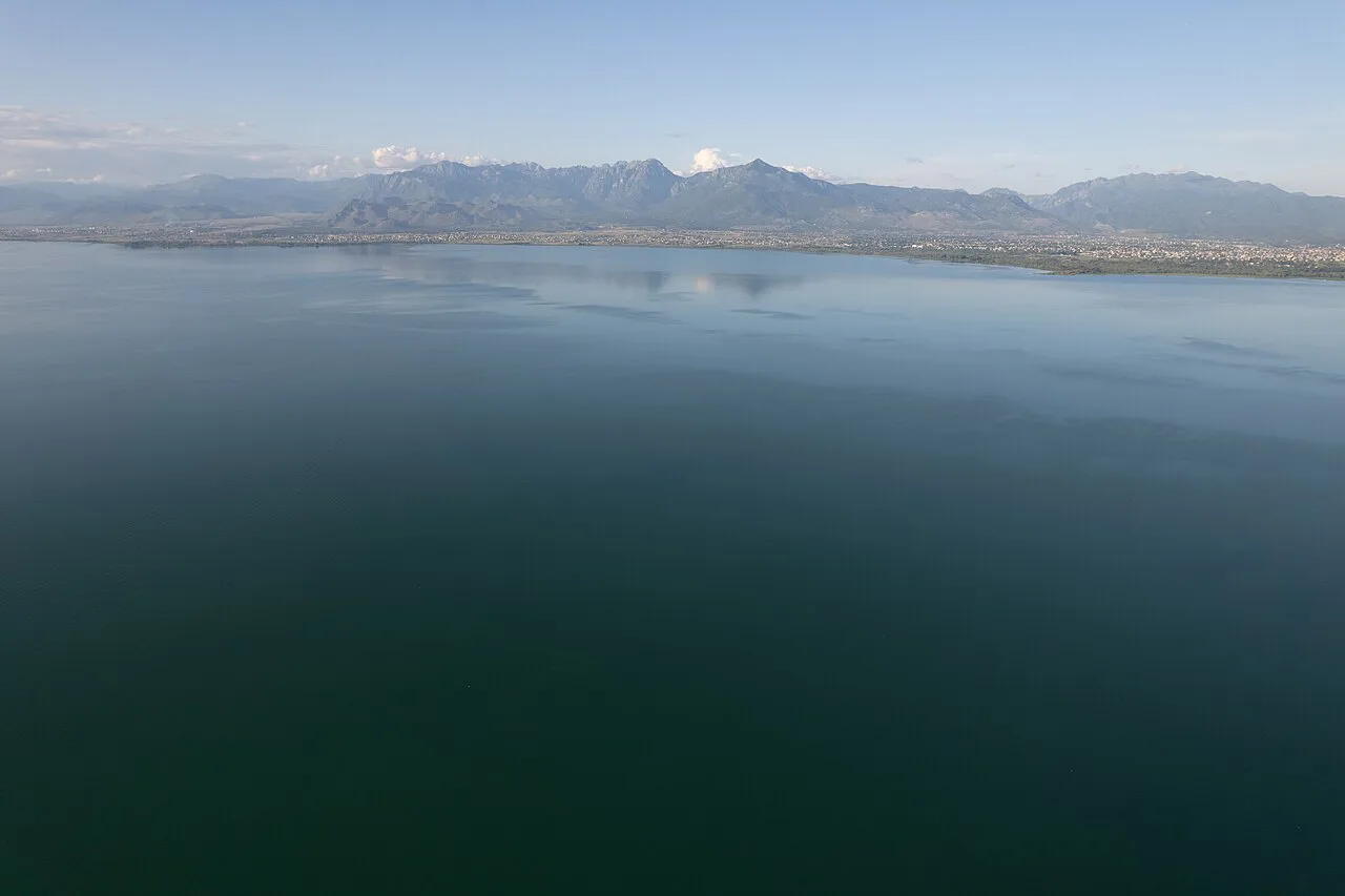 Lake Shkodër seen from Zogaj.